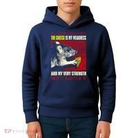 The Cheese Is My Weakness And My Very Strength Rat Japanese Kids Hoodie thumb 4