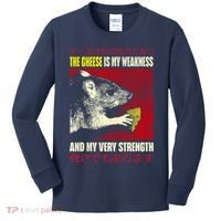 The Cheese Is My Weakness And My Very Strength Rat Japanese Kids Long Sleeve Shirt thumb 0
