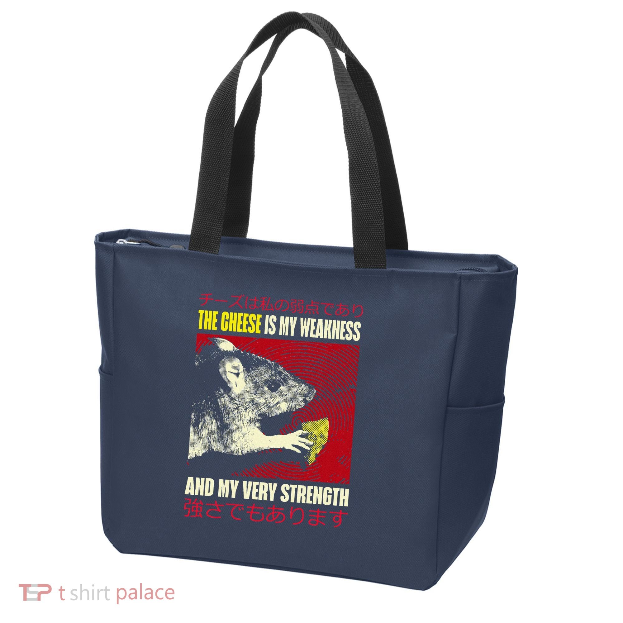 The Cheese Is My Weakness And My Very Strength Rat Japanese Tote Bag