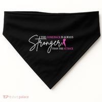 The Comeback Is Always Stronger Than The Set Back Breast Cancer USA-Made Doggie Bandana thumb 0