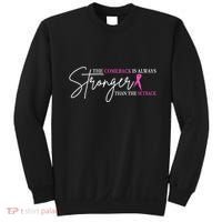 The Comeback Is Always Stronger Than The Set Back Breast Cancer Sweatshirt thumb 0