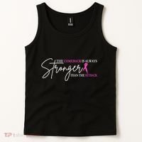 The Comeback Is Always Stronger Than The Set Back Breast Cancer Tank Top thumb 2