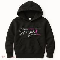 The Comeback Is Always Stronger Than The Set Back Breast Cancer Kids Hoodie thumb 0