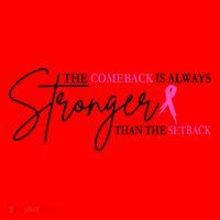 The Comeback Is Always Stronger Than The Set Back Breast Cancer Santa Hat thumb 1