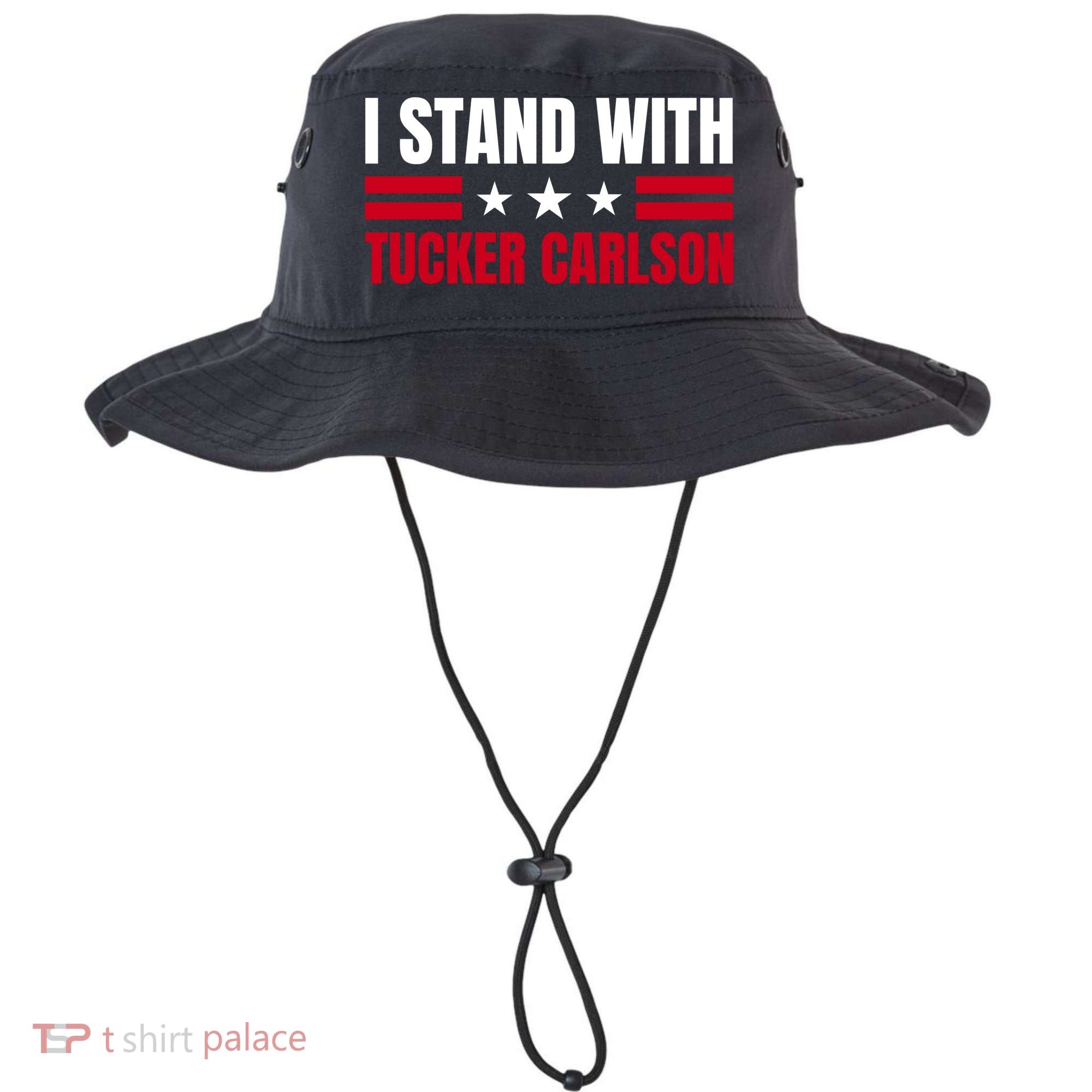 Tucker Carlson I Stand With Him, Men Women, I Stand With Tucker Carlson Bucket Hat