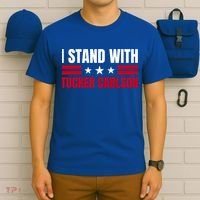 Tucker Carlson I Stand With Him, Men Women, I Stand With Tucker Carlson T-Shirt thumb 6
