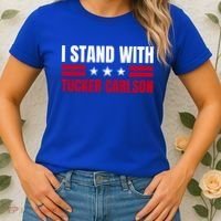 Tucker Carlson I Stand With Him, Men Women, I Stand With Tucker Carlson Women's T-Shirt thumb 2
