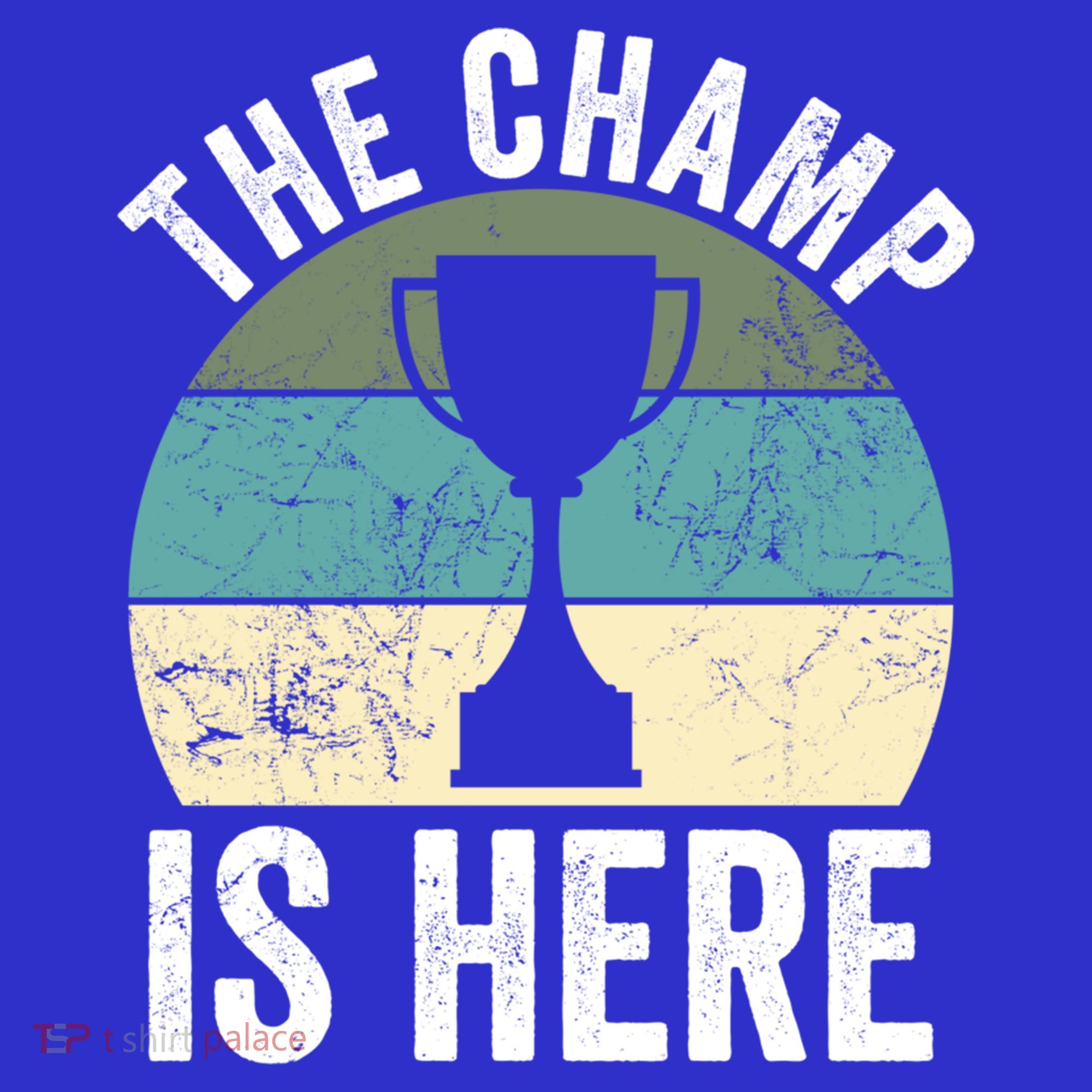 The Champ Is Here Fantasy Football Champion Winner Gift Polo