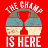 The Champ Is Here Fantasy Football Champion Winner Gift Santa Hat thumb 1