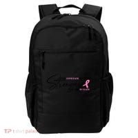 The Comeback Is Always Stronger Than The Setback Breast Cancer Survivor Backpack thumb 0