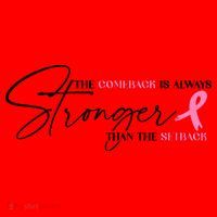 The Comeback Is Always Stronger Than The Setback Breast Cancer Survivor Santa Hat thumb 1