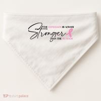 The Comeback Is Always Stronger Than The Setback Breast Cancer Survivor USA-Made Doggie Bandana thumb 0