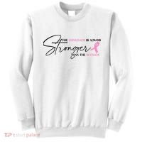 The Comeback Is Always Stronger Than The Setback Breast Cancer Survivor Sweatshirt thumb 0