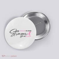 The Comeback Is Always Stronger Than The Setback Breast Cancer Survivor Button thumb 0
