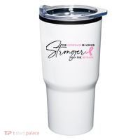 The Comeback Is Always Stronger Than The Setback Breast Cancer Survivor Tumbler thumb 0
