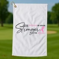 The Comeback Is Always Stronger Than The Setback Breast Cancer Survivor Golf Towel thumb 1