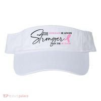 The Comeback Is Always Stronger Than The Setback Breast Cancer Survivor Visor thumb 0