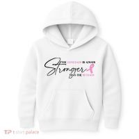 The Comeback Is Always Stronger Than The Setback Breast Cancer Survivor Kids Hoodie thumb 0