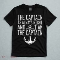 The Captain Is Always Right I Am The Captain Funny Boat Sail T-Shirt thumb 5