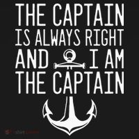 The Captain Is Always Right I Am The Captain Funny Boat Sail Pom Pom 12in Knit Beanie thumb 2