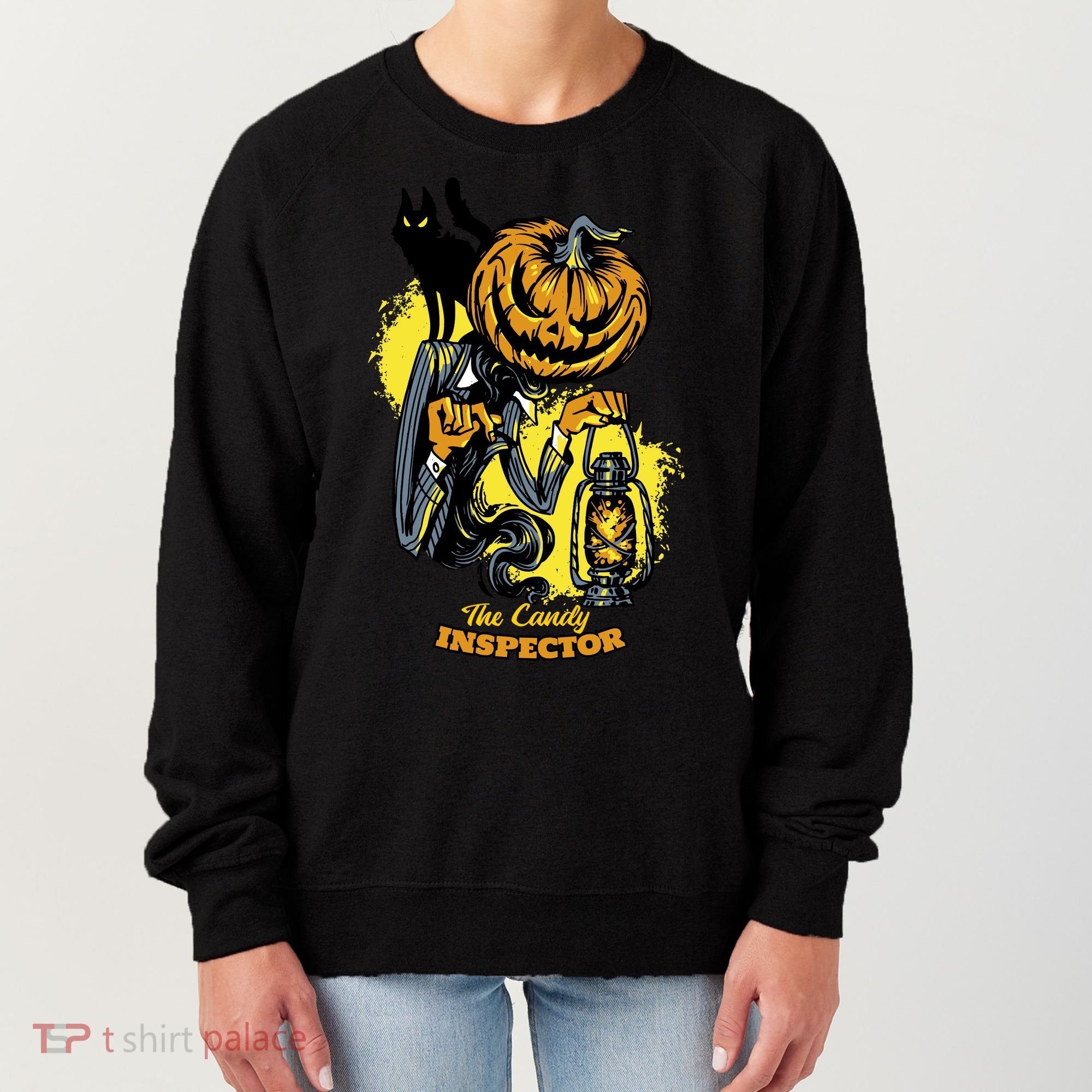The Candy Inspector Funny Halloween Women's Sweatshirt