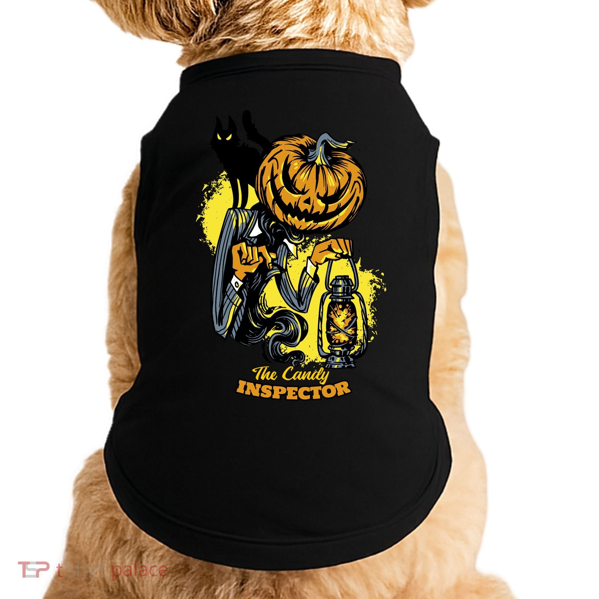 The Candy Inspector Funny Halloween Doggie Tank
