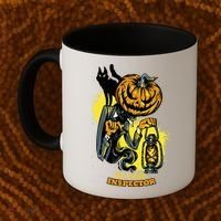 The Candy Inspector Funny Halloween Coffee Mug thumb 2