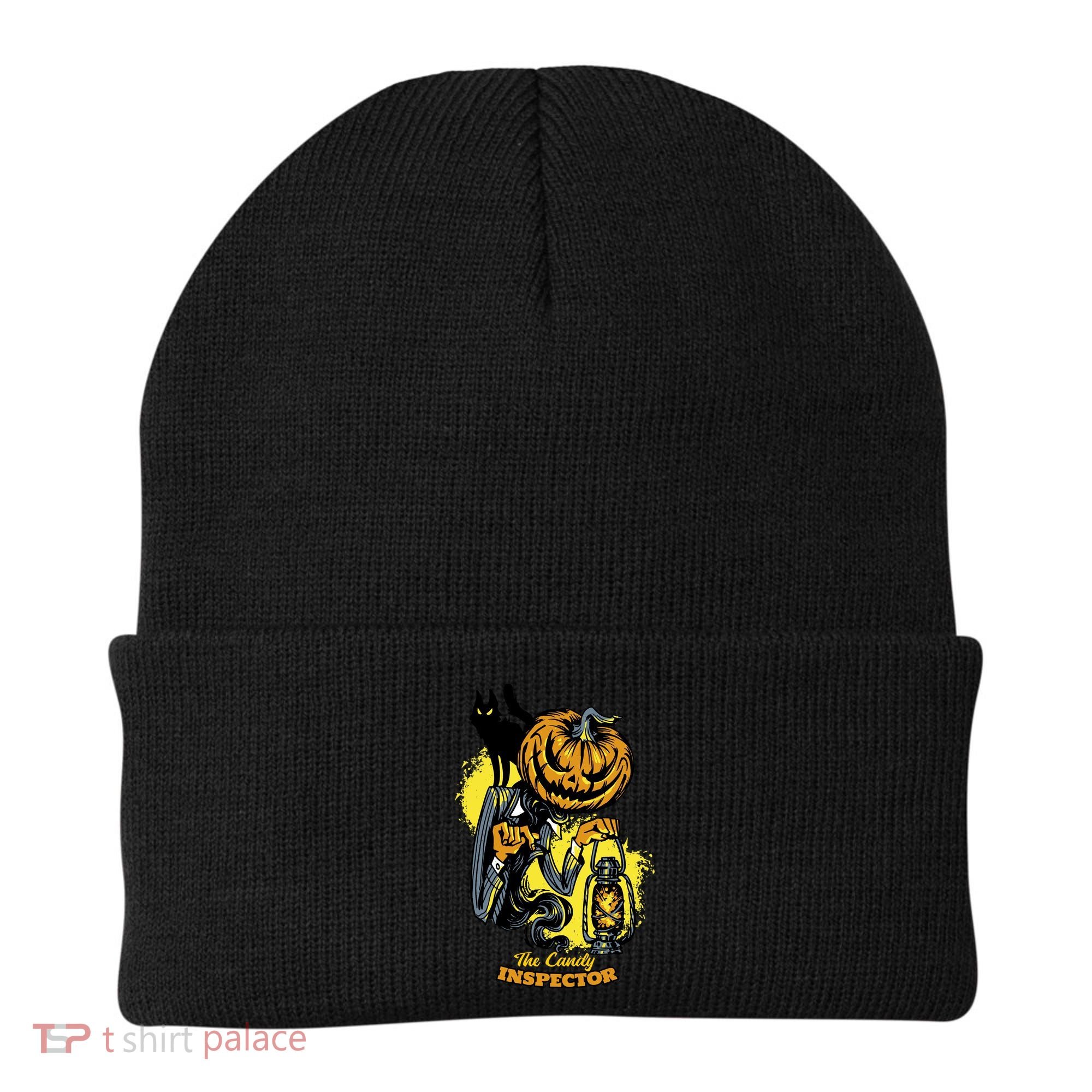 The Candy Inspector Funny Halloween Beanie