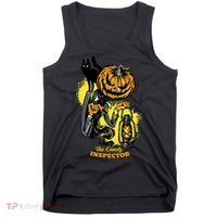 The Candy Inspector Funny Halloween Tank Top thumb 0