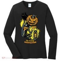 The Candy Inspector Funny Halloween Women's Long Sleeve Shirt thumb 0