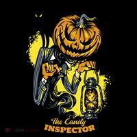 The Candy Inspector Funny Halloween Kids Sweatshirt thumb 2