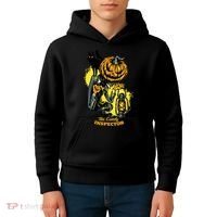 The Candy Inspector Funny Halloween Kids Hoodie thumb 4