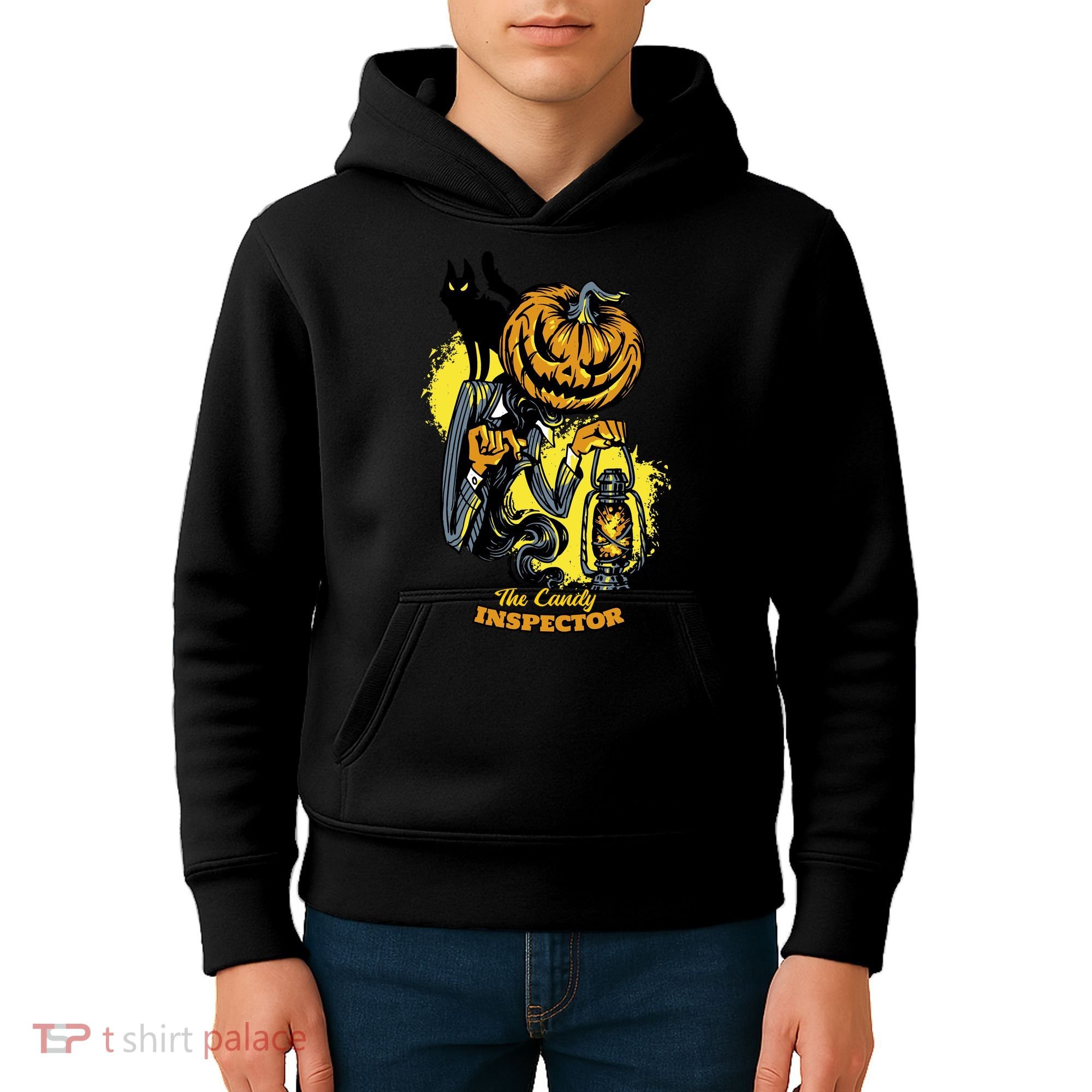 The Candy Inspector Funny Halloween Kids Hoodie