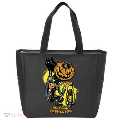 The Candy Inspector Funny Halloween Tote Bag