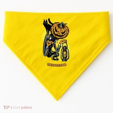 The Candy Inspector Funny Halloween USA-Made Doggie Bandana