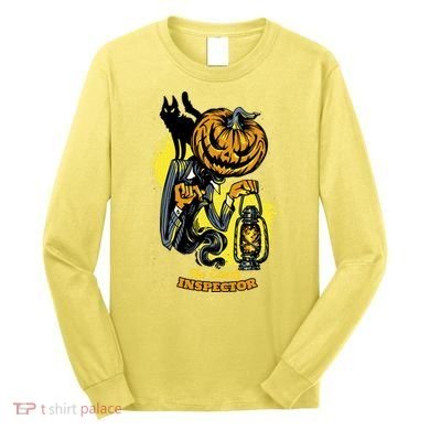 The Candy Inspector Funny Halloween Long Sleeve Shirt