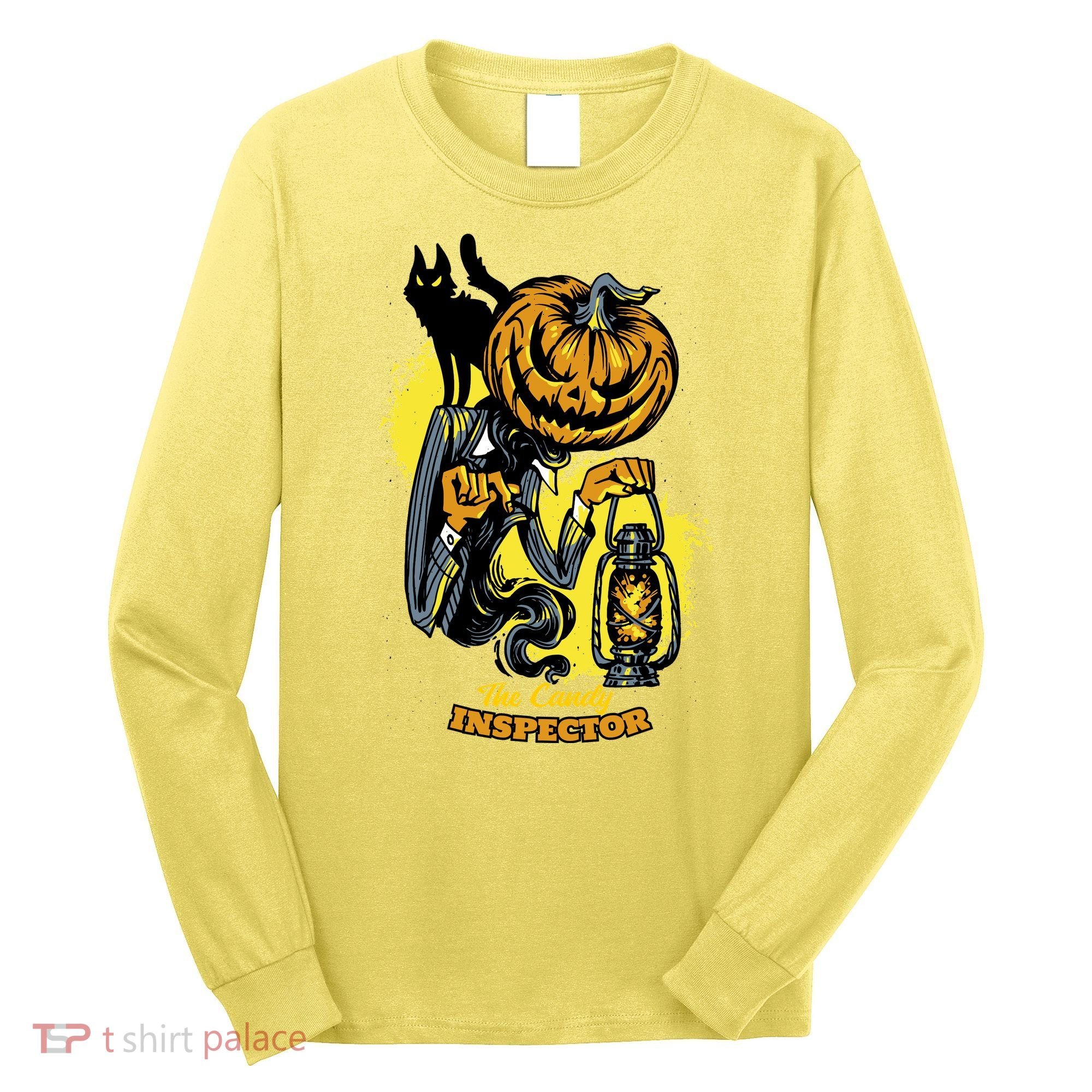 The Candy Inspector Funny Halloween Long Sleeve Shirt