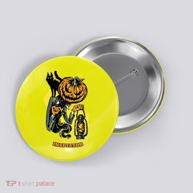 The Candy Inspector Funny Halloween Button