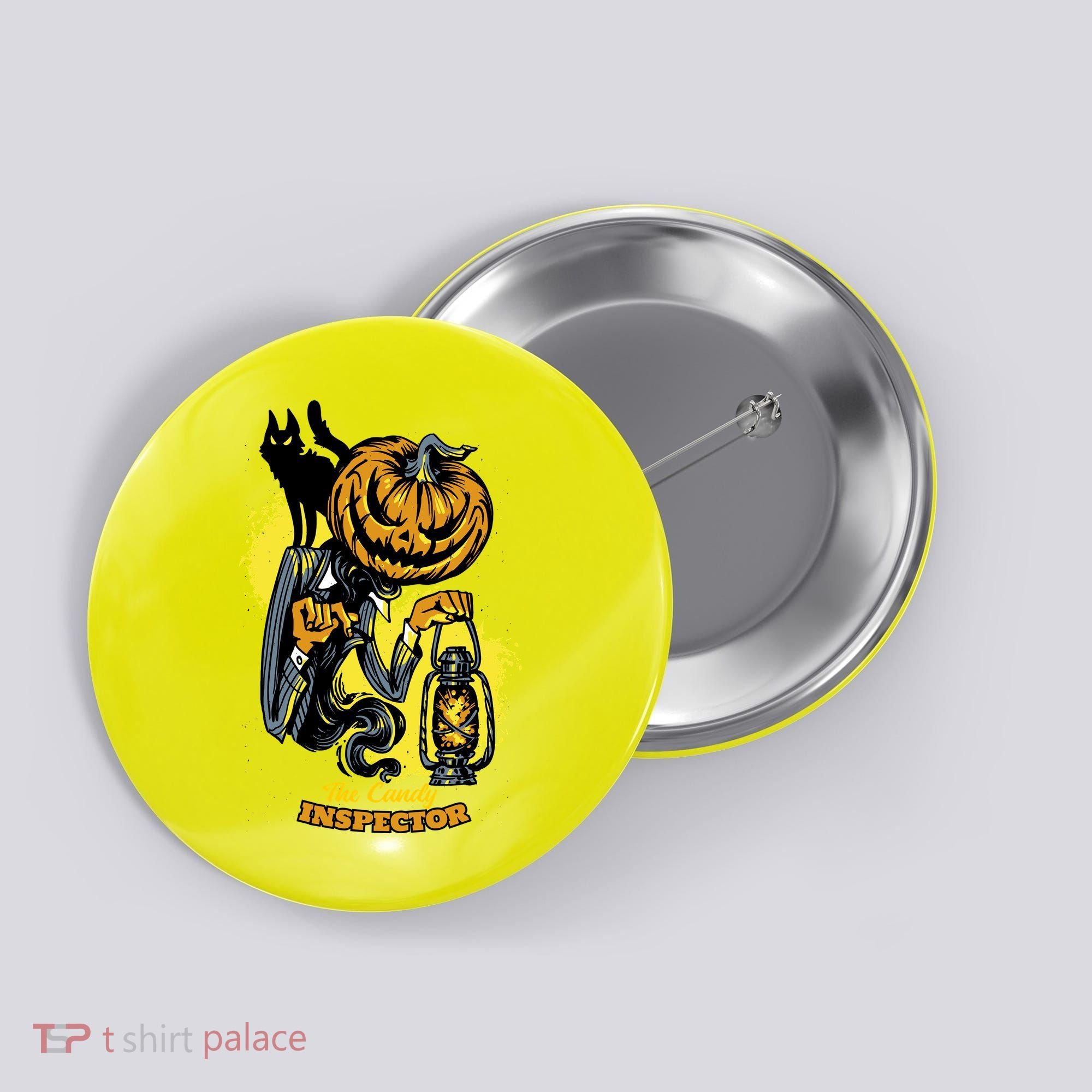 The Candy Inspector Funny Halloween Button