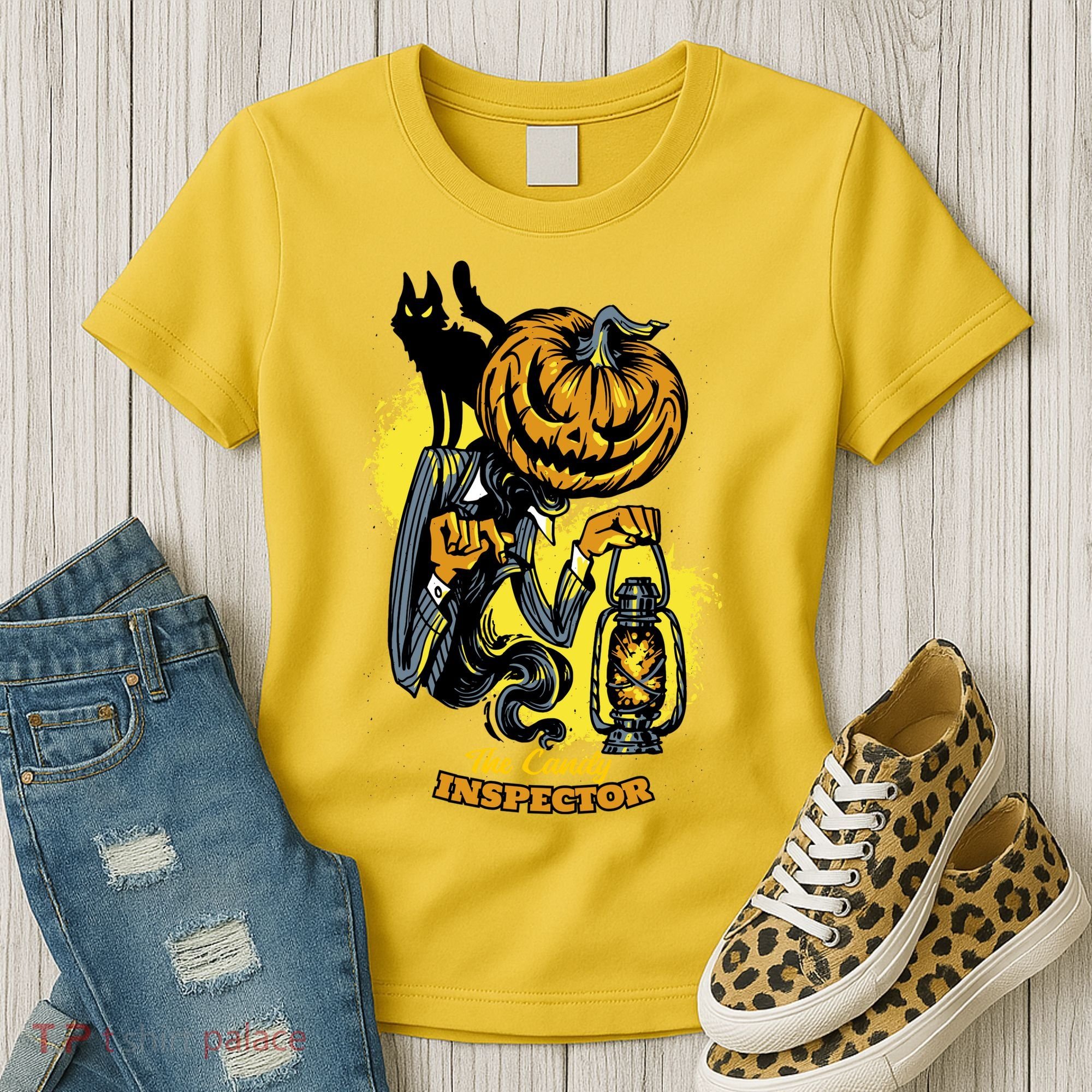 The Candy Inspector Funny Halloween Women's T-Shirt