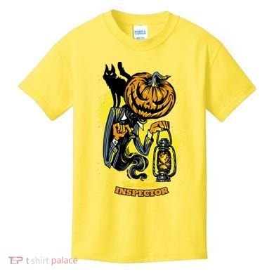 The Candy Inspector Funny Halloween Kids T-Shirt