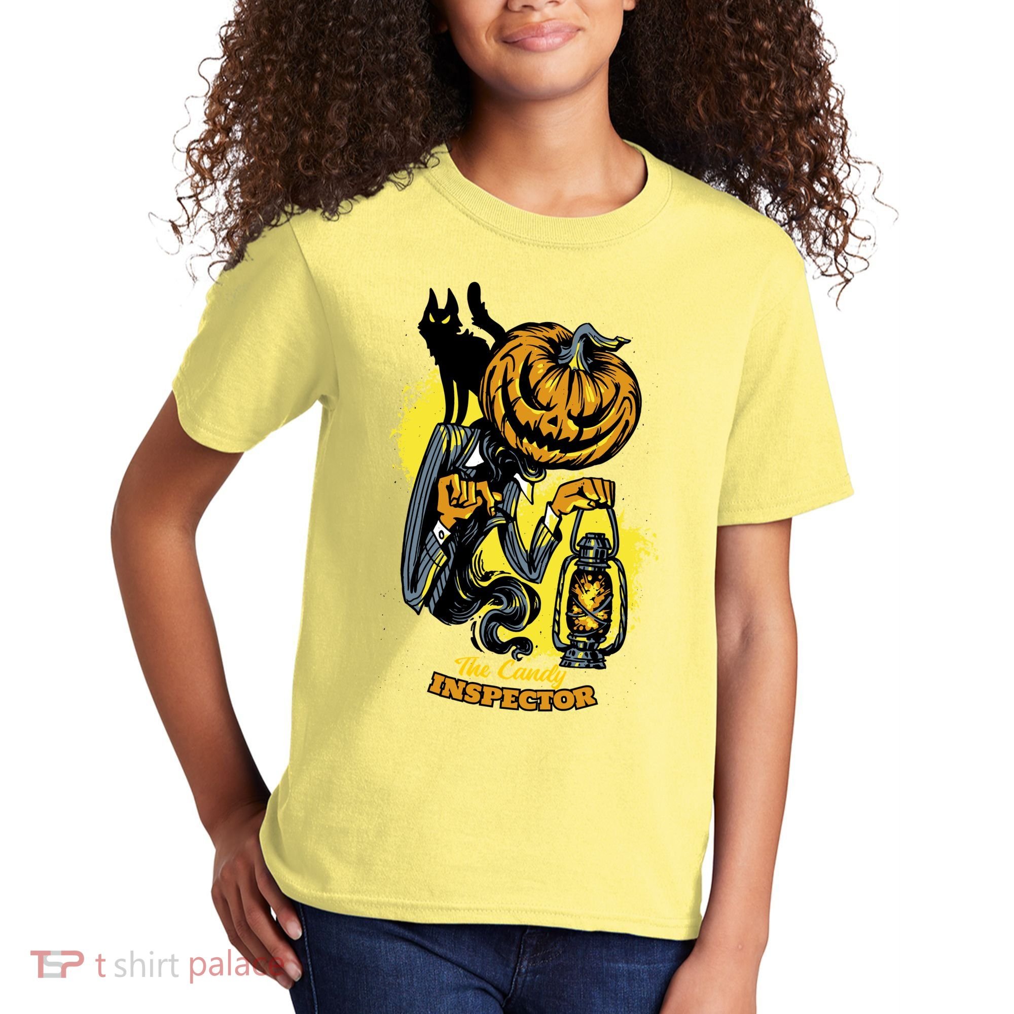 The Candy Inspector Funny Halloween Kids T-Shirt