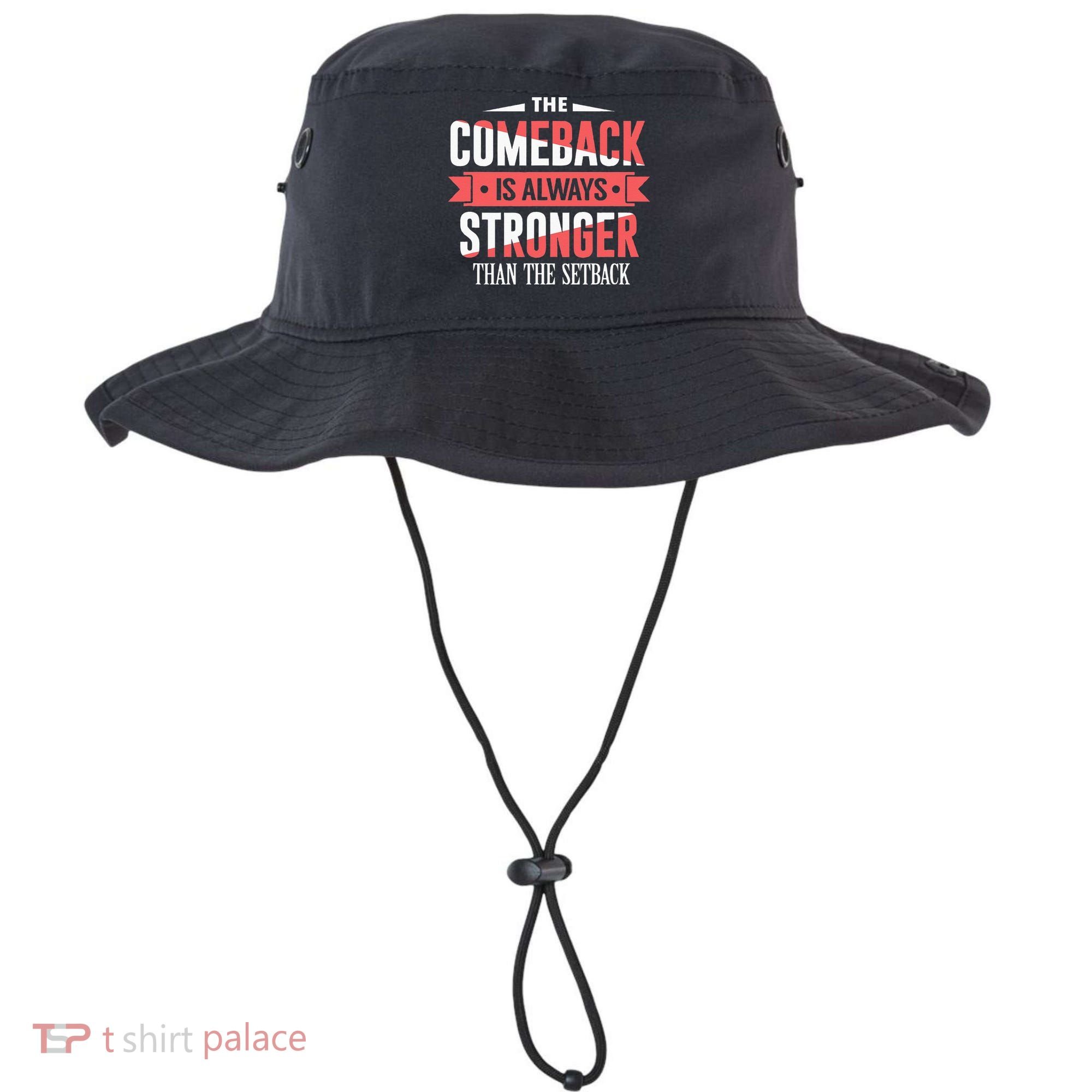 The Comeback Is Always Stronger Than Setback Motivational Bucket Hat