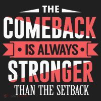 The Comeback Is Always Stronger Than Setback Motivational Tumbler thumb 3