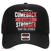 The Comeback Is Always Stronger Than Setback Motivational Hat thumb 0