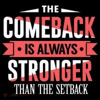 The Comeback Is Always Stronger Than Setback Motivational Tank Top thumb 6