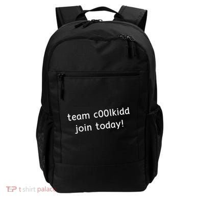 Team C00lkidd Join Today Funny Trending Quote Backpack
