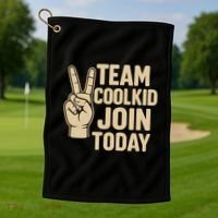 Team CoolKid - Join Today! Golf Towel thumb 1
