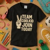 Team CoolKid - Join Today! Kids T-Shirt thumb 3