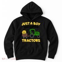 Tractor Costume Just A Boy Who Loves Tractors Hoodie thumb 0